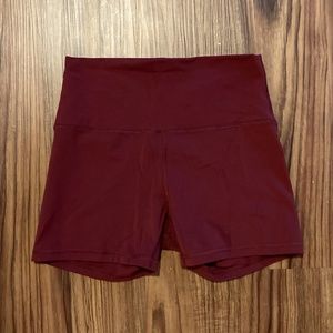 HeyNuts Maroon Bike Shorts - Medium